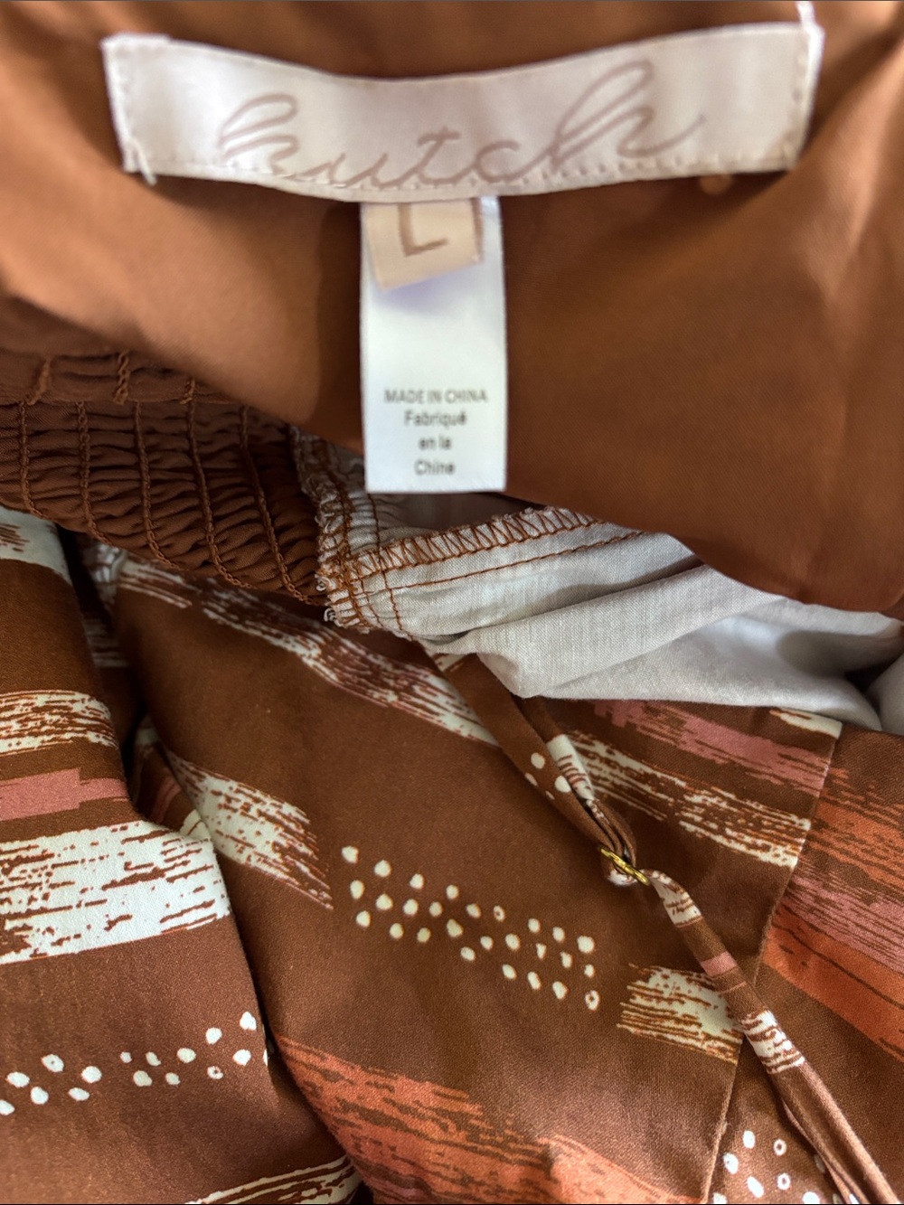 Hutch Rust and White Striped Spaghetti-Strap Romper - Picture 2 of 9